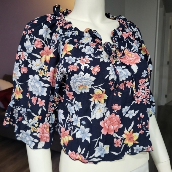 DATURA - Open shoulder floral print vintage style. - Picture 2 of 8